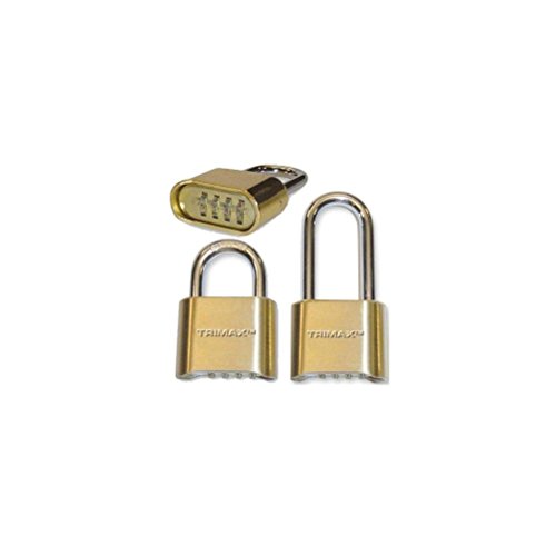 Trimax TPC125 Resettable Combination Padlock with 1.25 Inch Shackle