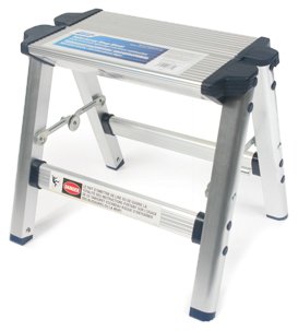 Camco 43672 Aluminum Folding Step Stool with Non-Slip Feet