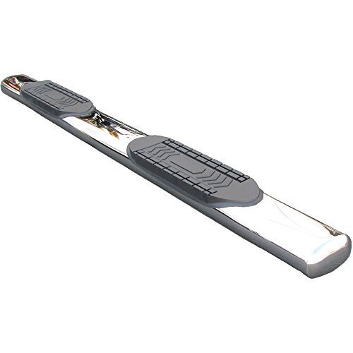 TrailFX A8212S 6 Inch Oval Stainless Steel Rocker Panel Mount Step Bars