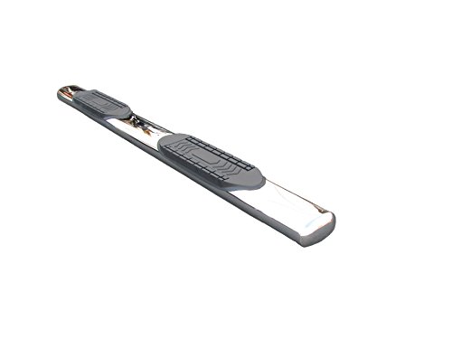 TrailFX A8202S 6 Inch Oval Side Step Bars Polished Stainless Steel