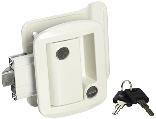 AP 013571 White Global Travel Trailer Entrance Door Lock Set with Keys