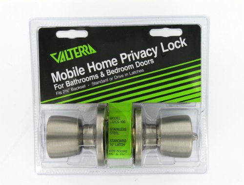 Valterra L32CS100 Privacy Bathroom/Bedroom Door Lock Stainless Steel