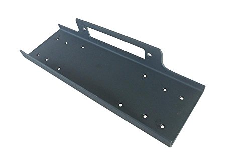 TrailFX WA017 Winch Mounting Plate 12000 lb Capacity Flat Fixed Mount Black