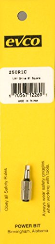 AP 009250R1C AP Products 009-250r1c Rv Trailer Camper Hardware Insert Bit W/hex Shank #1 Sq. Head (c)
