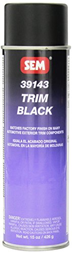 SEM Products 39143 Trim Black Aerosol Spray 15 oz