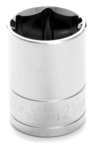 Performance Tool W32221 Wilmar Corp. /  1/2" Dr 6pt Std. Socket 21mm