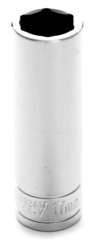 Performance Tool W32417 Wilmar Corp. /  1/2" Dr 6pt Deep Socket 17mm
