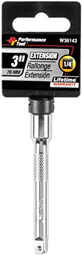 Performance Tool W36143 1/4" Drive Socket Extension Bar, 3"