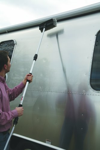 Camco 43633 Adjustable Wash Brush with Telescoping Handle 43-71 Inches