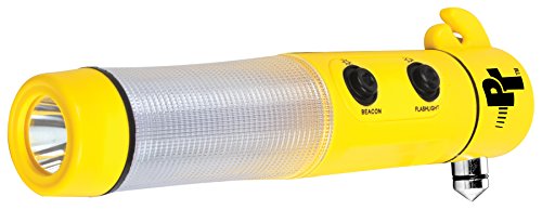 Performance Tool W1553 Emergency Auto Safety Tool with LED Flashlight and Glass Breaker