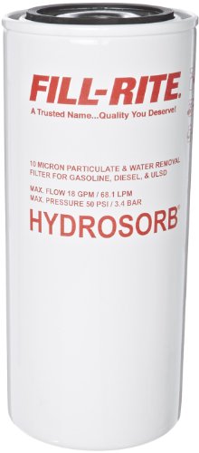 Fill-Rite F1810HM0 18 GPM Hydrosorb Spin-On Fuel Filter with Water Separator