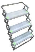 Torklift International A7804 GlowStep 4-Step Aluminum RV Entry Stairs 8" x 20"