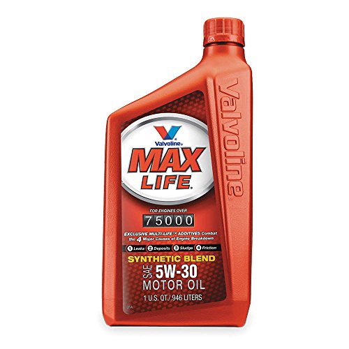 Valvoline VV1556 MaxLife 5W-30 Synthetic Blend Motor Oil - 1 Quart (Case of 6)