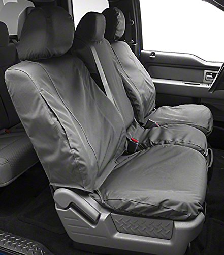Covercraft SS3439WFGY Waterproof Polyester Seatsaver Custom Front Row Seat Covers Grey