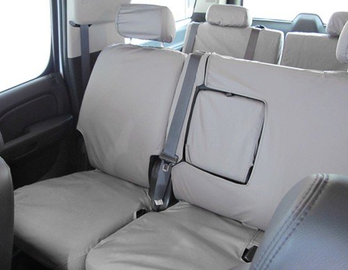 Covercraft SS8452PCGY Polycotton SeatSaver Custom Second Row Seat Covers Grey