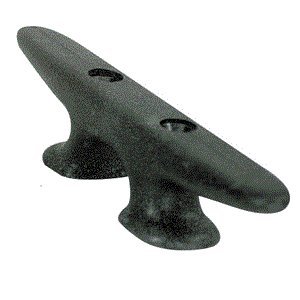 Whitecap Industries 3421BP Whitecap Black Nylon Cleat 6" Pair