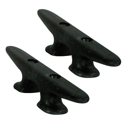 Whitecap Industries 3439BP Black Nylon Cleat 8 Inch Pair