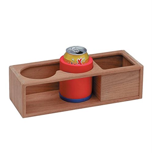 Whitecap Industries 62616 Whitecap Teak Two Insulated Drink/binocular Rack W/ Tray