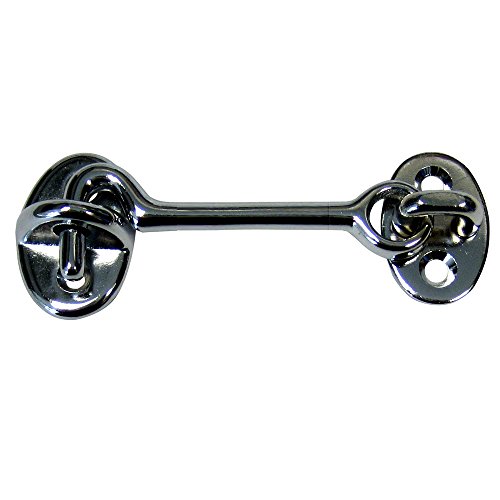 Whitecap Industries S-1402C WHITECAP CABIN DOOR HOOK 3" CP/BRASS