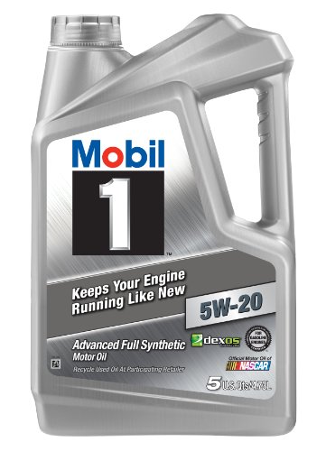 Mobil 120763 Mobil 1 5W-20 Advanced Full Synthetic Motor Oil 5 Quart