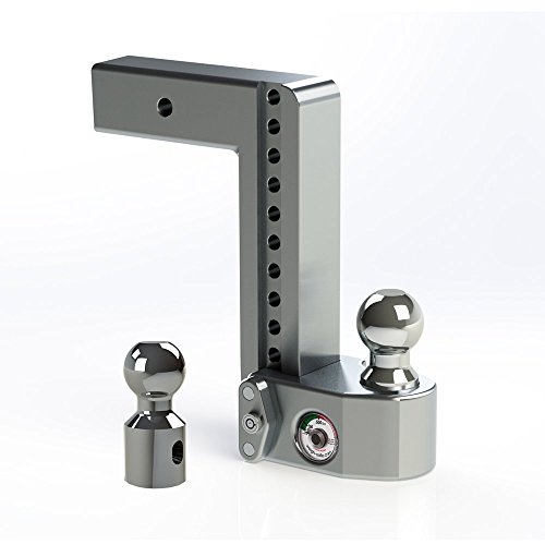 Weigh Safe WS10-2.5 Adjustable Ball Mount with Built-In Scale - 10" Drop 2.5" Shank