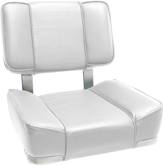 Springfield Marine 1040809 Deluxe Upholstered Boat Seat White