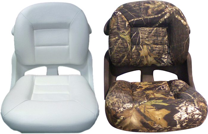 Tempress Products 56101 Fisherman Low Back Marine Helm Seat White Armless