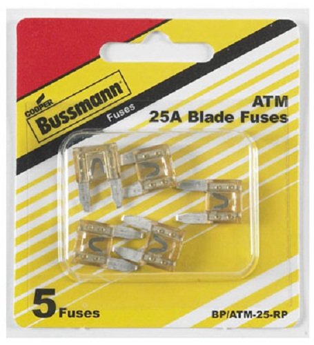 Bussmann BP/ATM15RP 15 Amp ATM Mini Blade Automotive Fuse 5-Pack