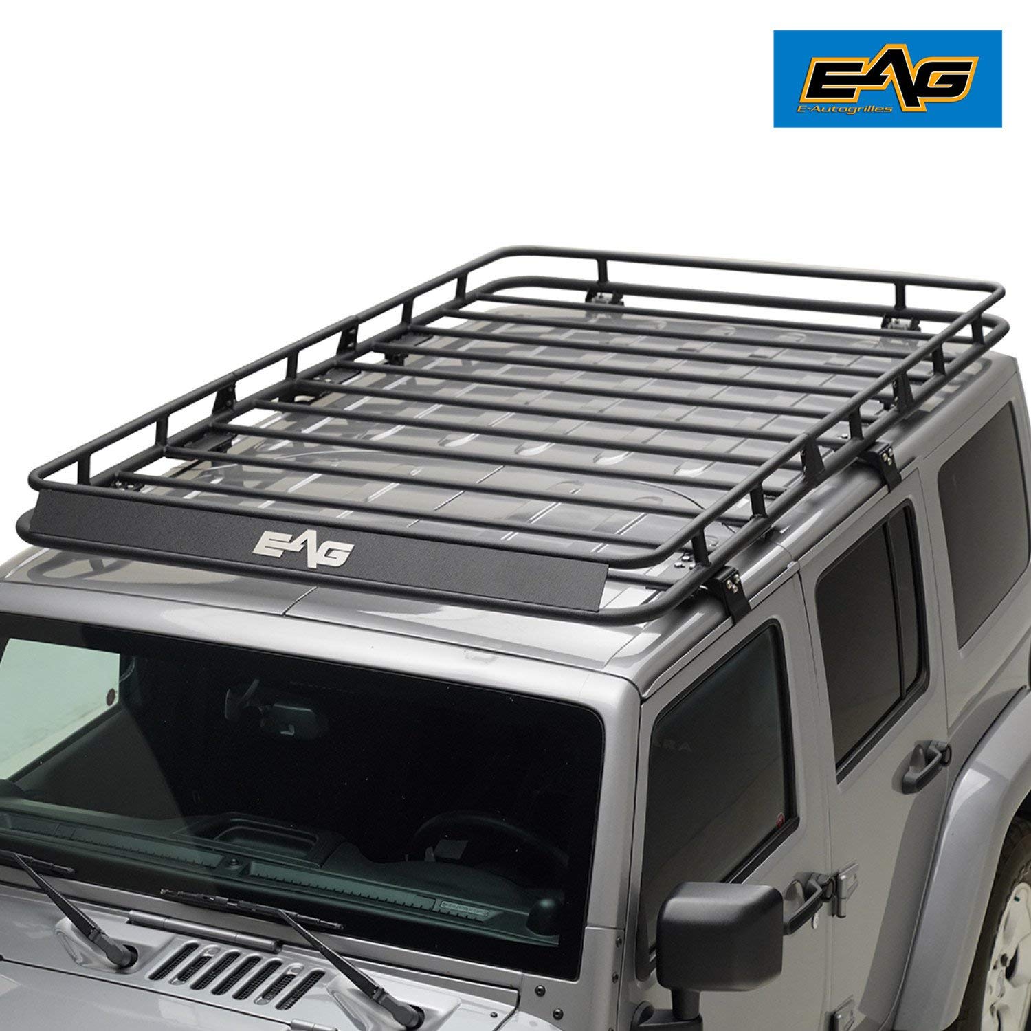 TrailFX J029T Roof Rack 4-Bar System 300 lb Capacity Textured Black Steel