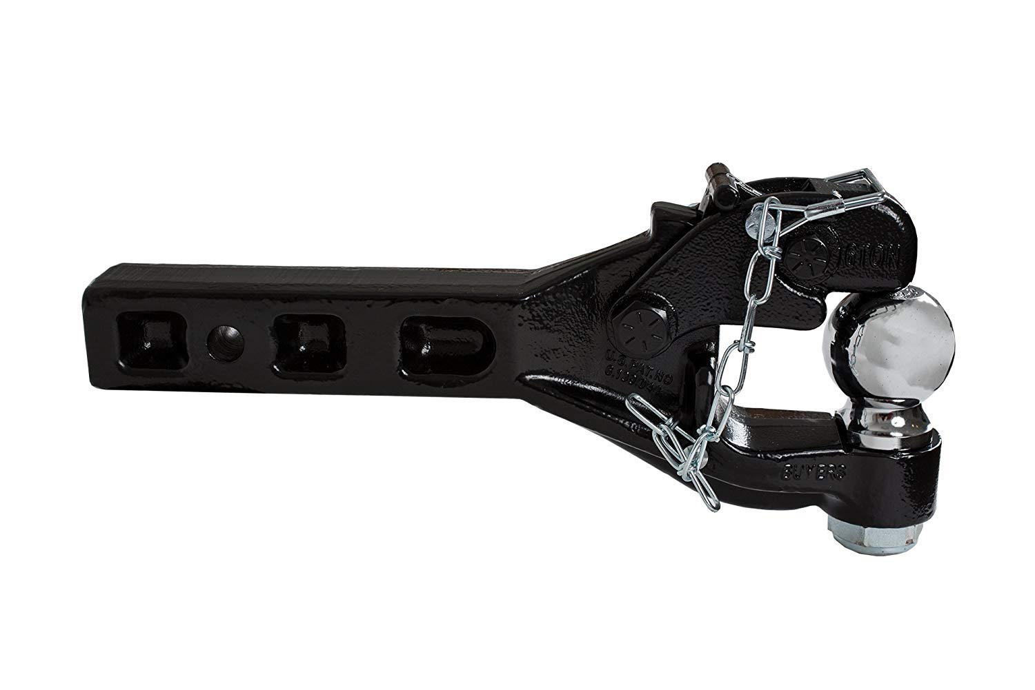 Buyers RM62000 6-Ton Receiver Mount Pintle Hook with 2-Inch Ball Combo Hitch