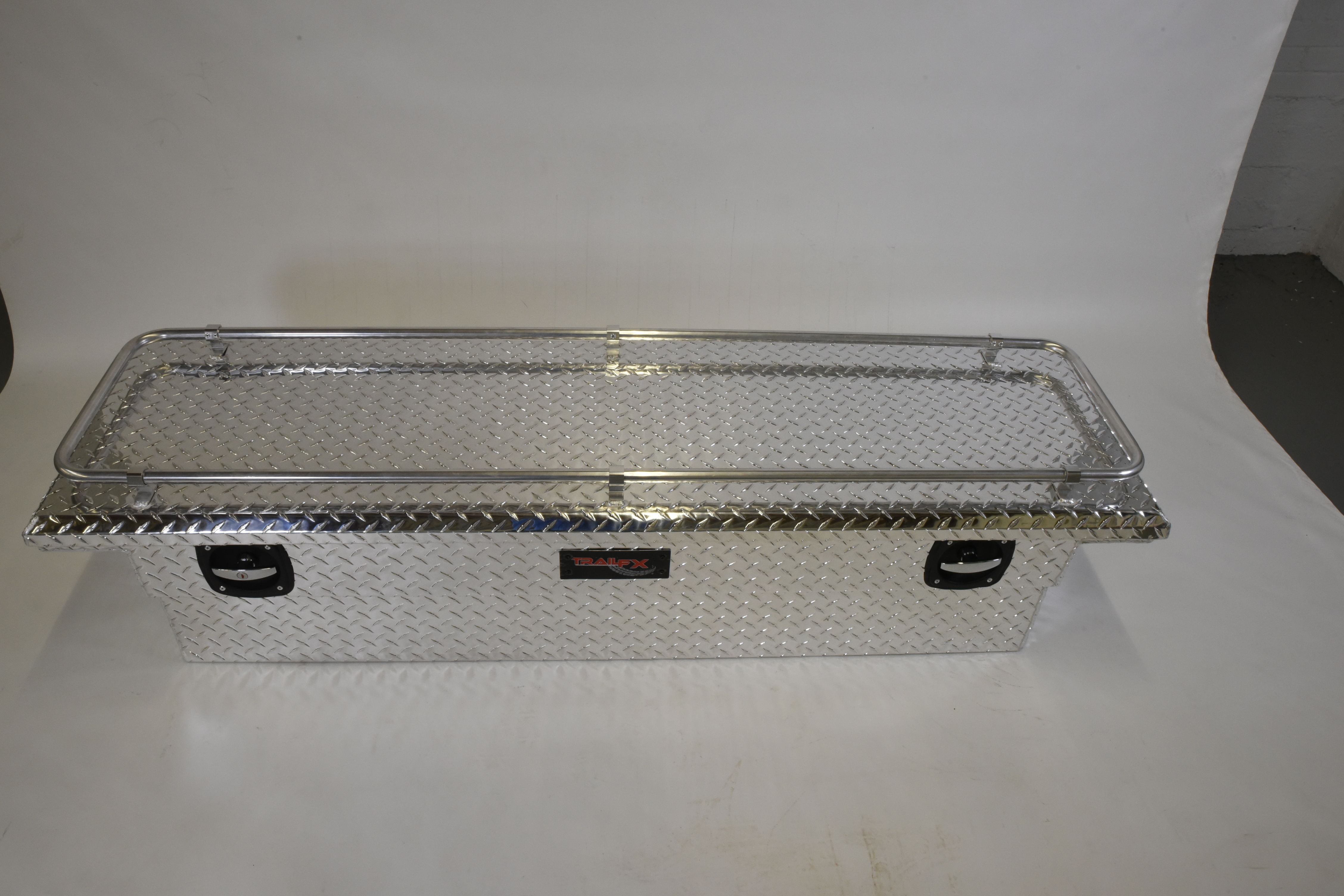 TrailFX 120691C Low Profile Crossover Tool Box 69" Aluminum Diamond Plate