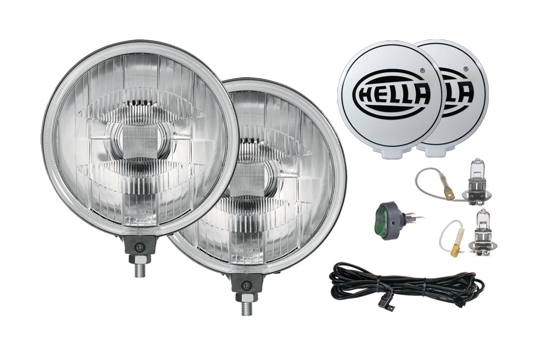Hella 005750952 500 Series Driving Lamp Kit with Wiring Harness