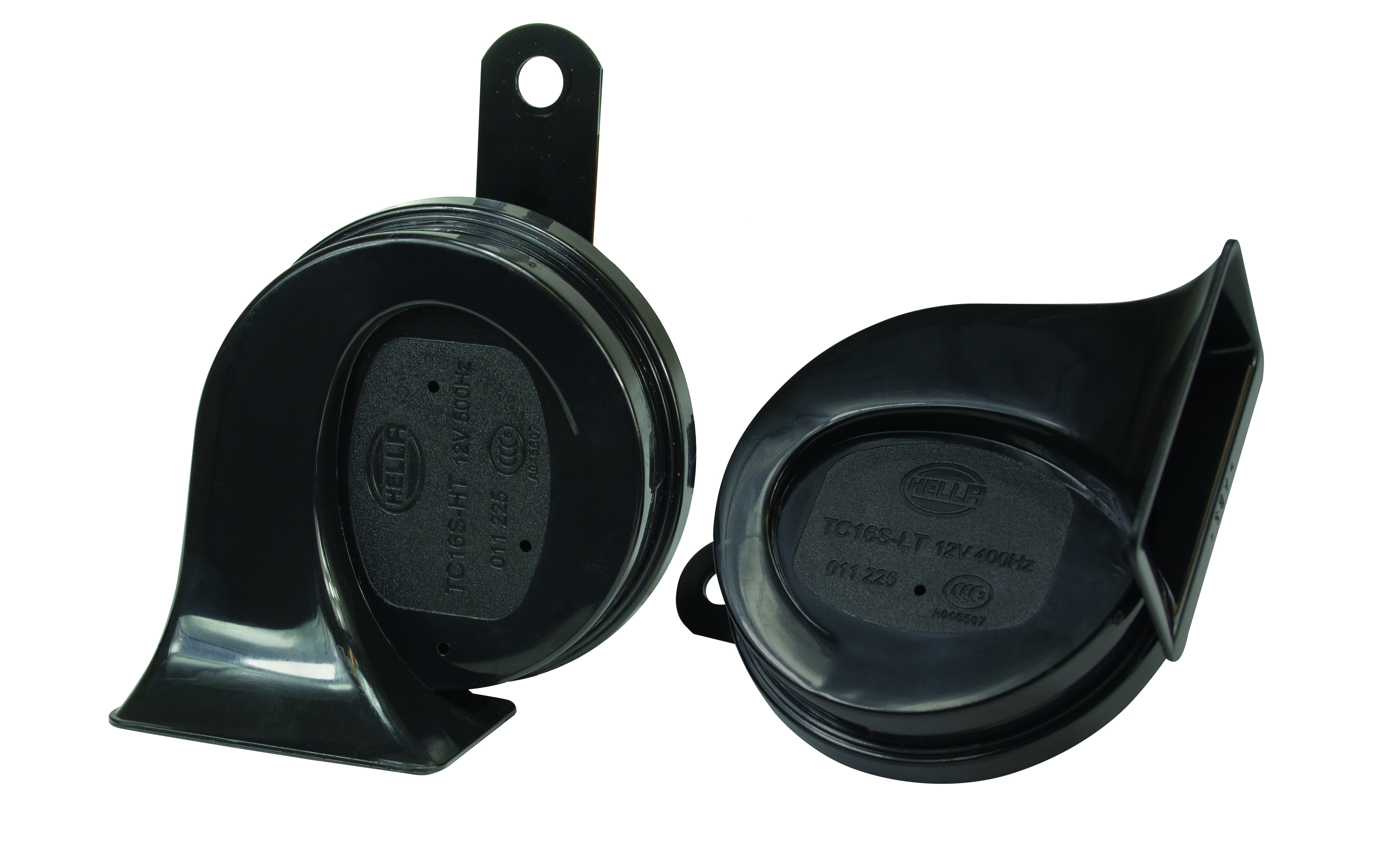 Hella 011225831 Dual-Tone Horn Kit 12V 113dB Black Trumpet