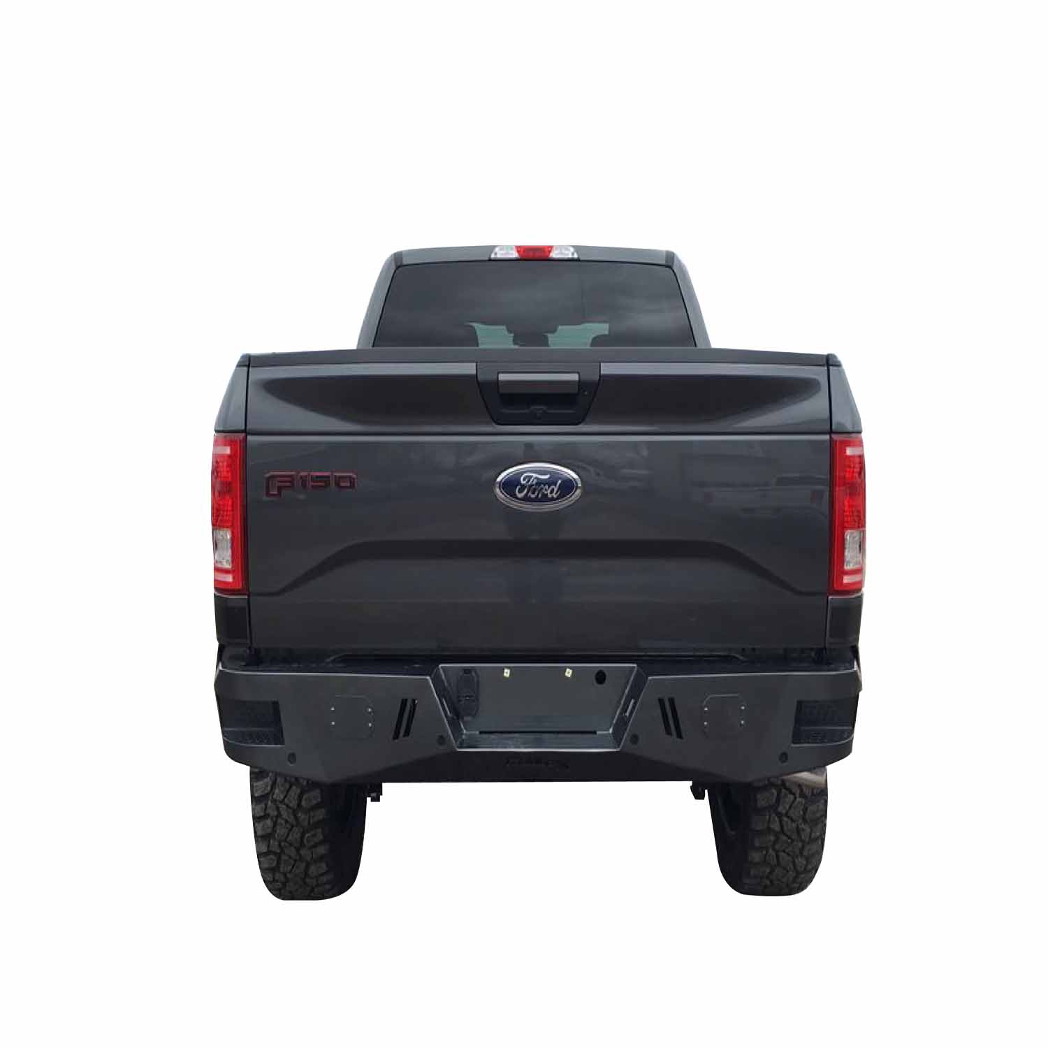 TrailFX RLDB002TI Light Duty Rear Bumper Full Width Black Powder Coated