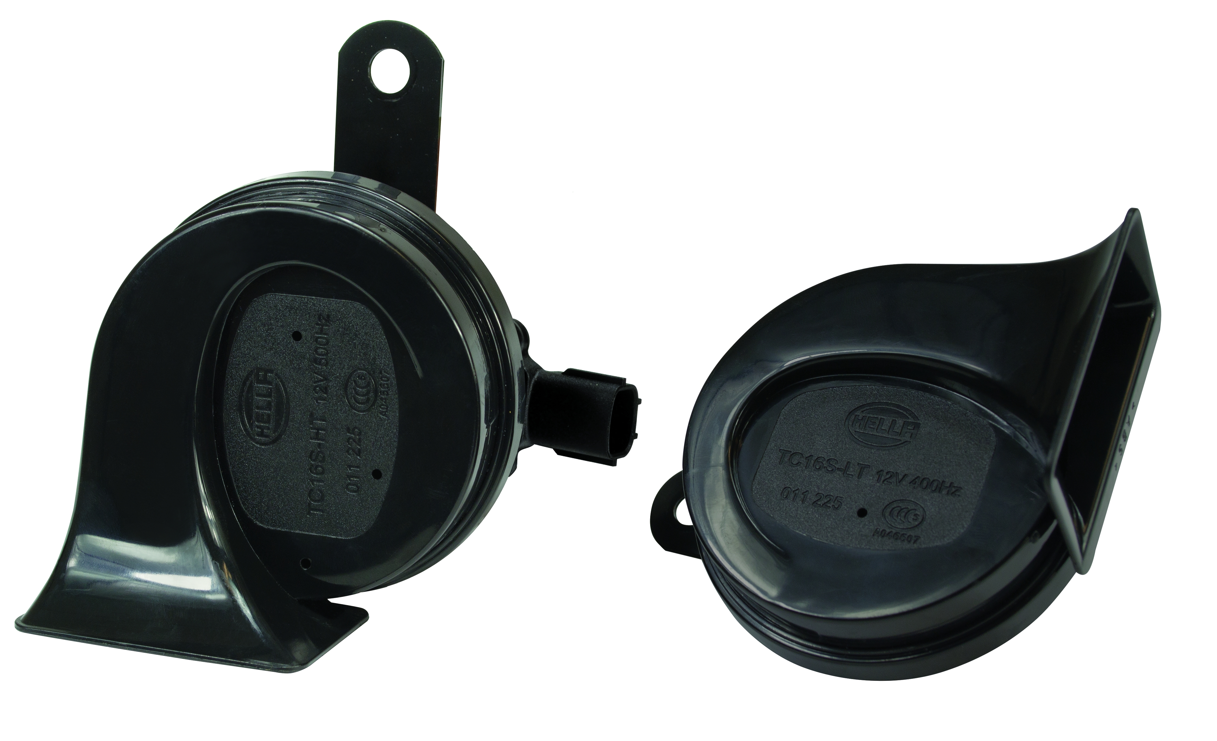 Hella 011225921 TE26 Twin Trumpet Horn Kit 12V Black Ford
