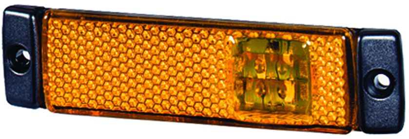 Hella 008645011 8645 Series LED Side Marker Light Amber 12V