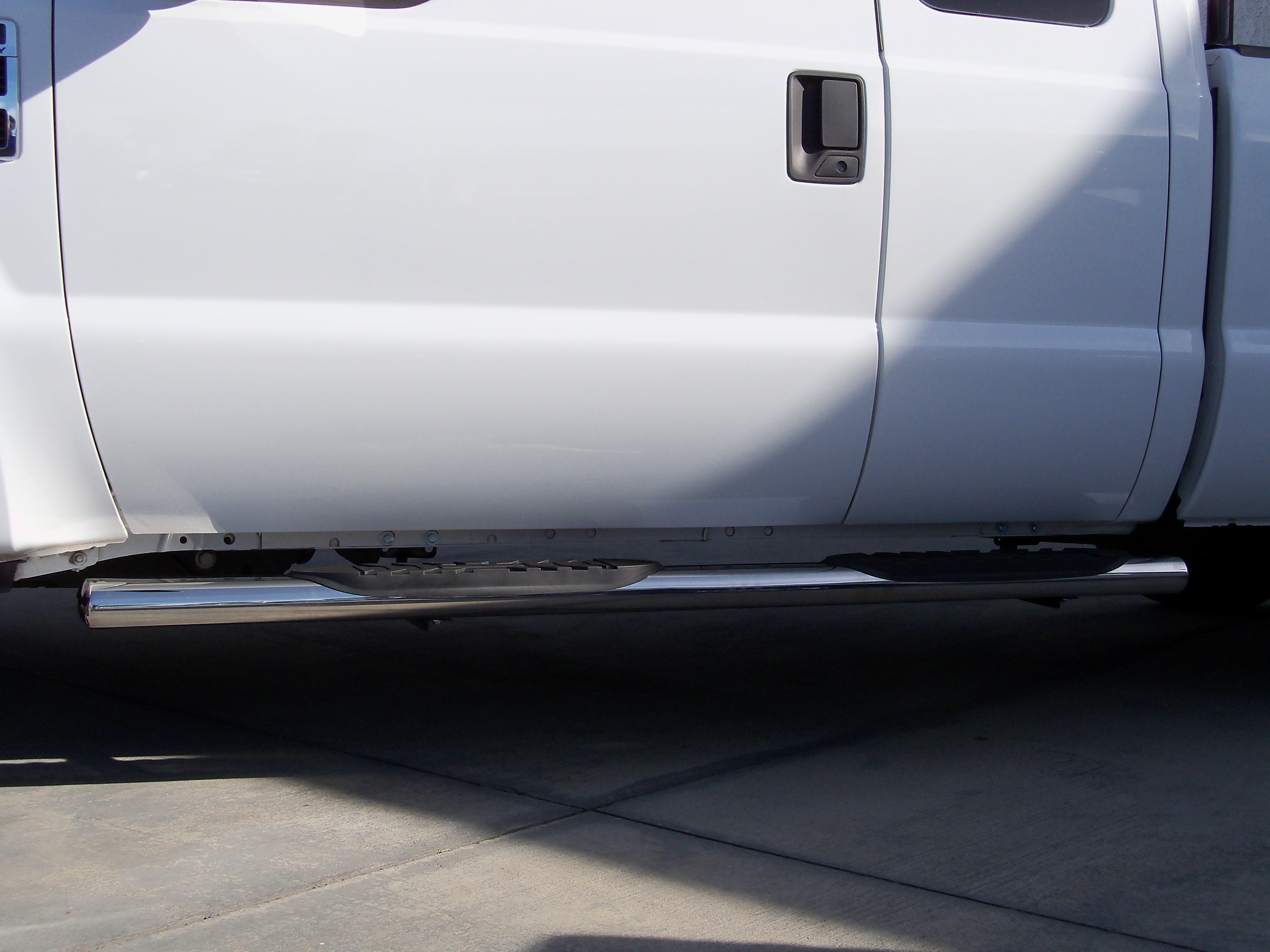 TrailFX A7016S 5 Inch Oval Straight Nerf Bars Polished Stainless Steel