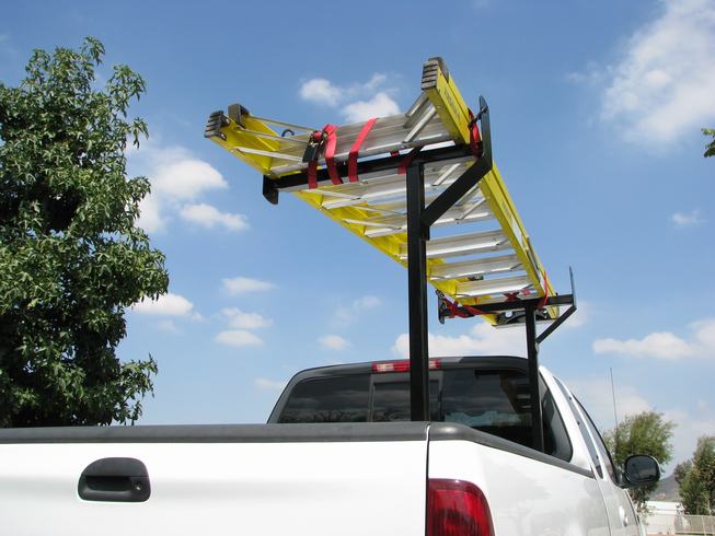 TrailFX 2599123103 Universal Truck Bed Ladder Rack 250 Lb Capacity Adjustable Width