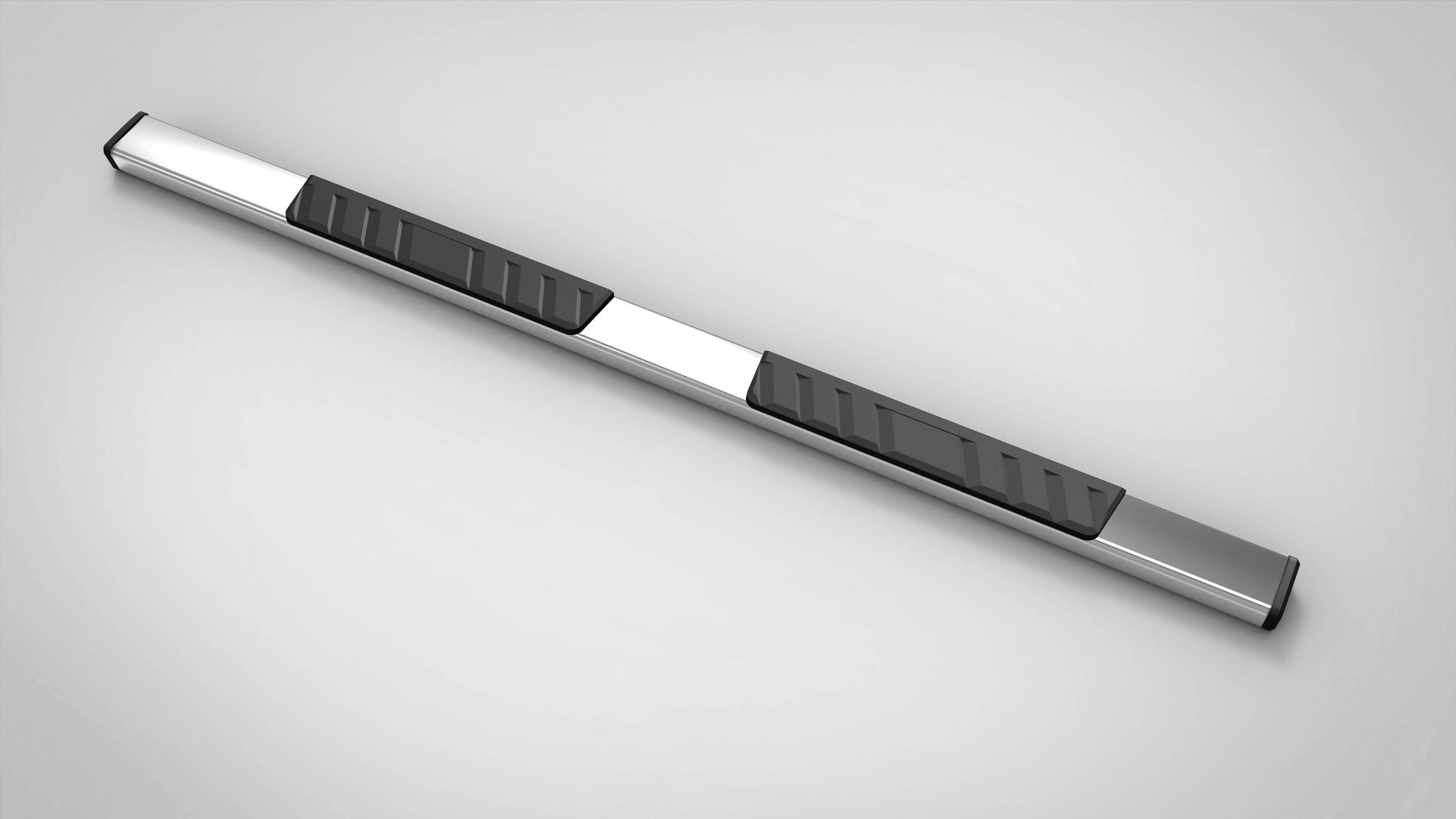 TrailFX A4012S 4 Inch T4 Series Trapezoid Step Bar Polished Stainless Steel