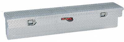TrailFX 160601 Side Mount Single Lid Truck Tool Box Diamond Plate Aluminum 60"