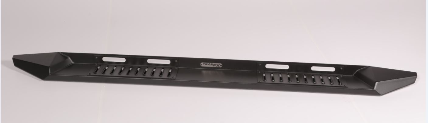 TrailFX RBT004B 6" Powder Coated Black Steel Running Board 300 Lb Capacity