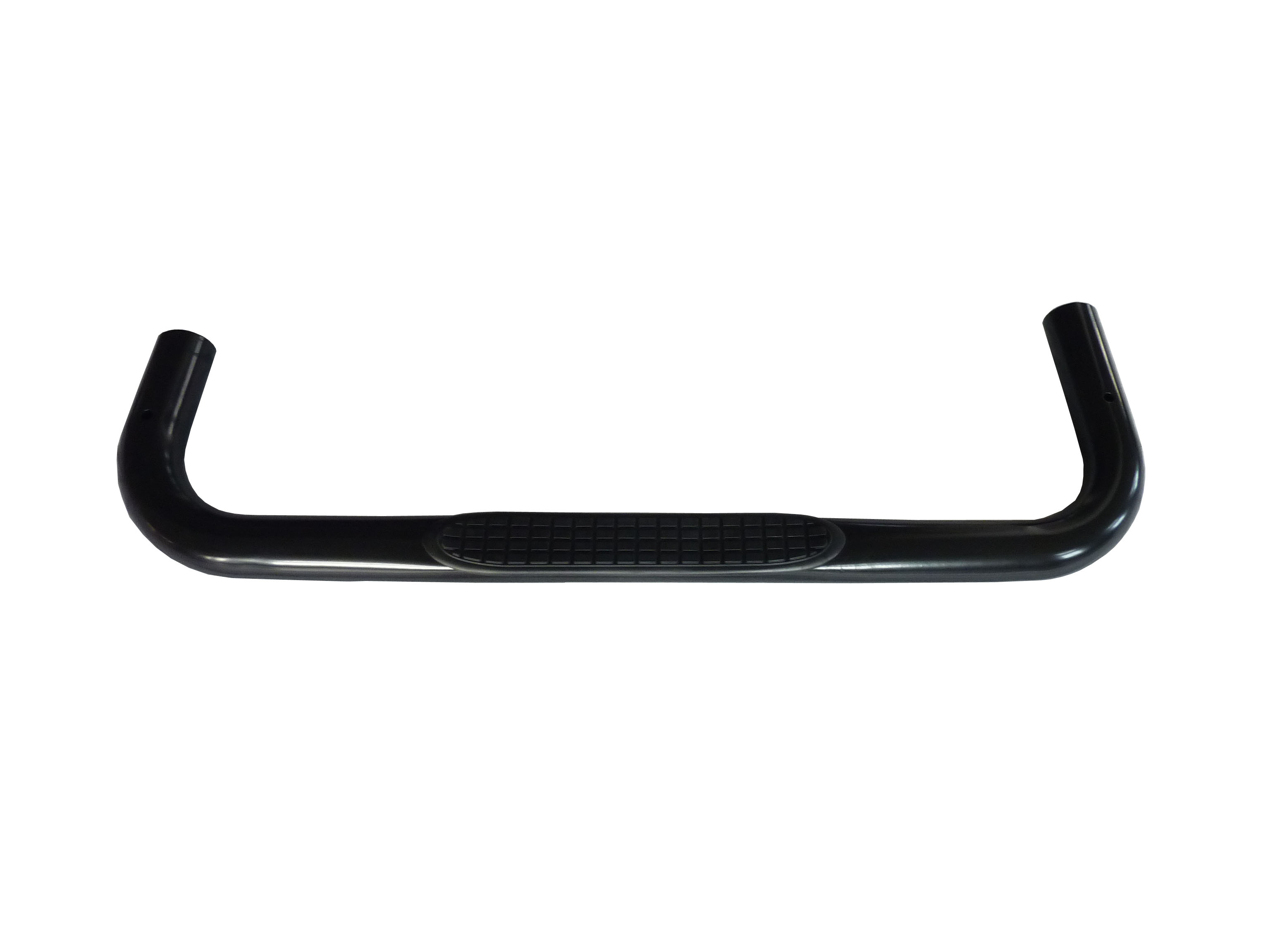 TrailFX 1130301093 3 Inch Round Bent Nerf Bars Powder Coated Black Steel