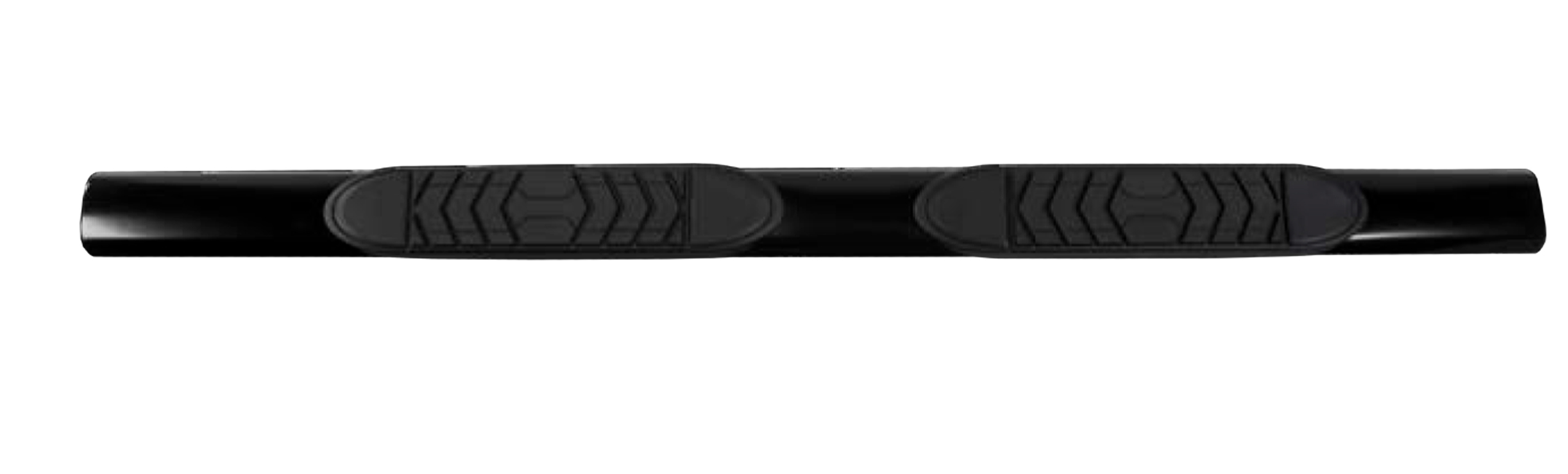 TrailFX A7054B 5 Inch Oval Straight Step Bar Black Powder Coated Steel