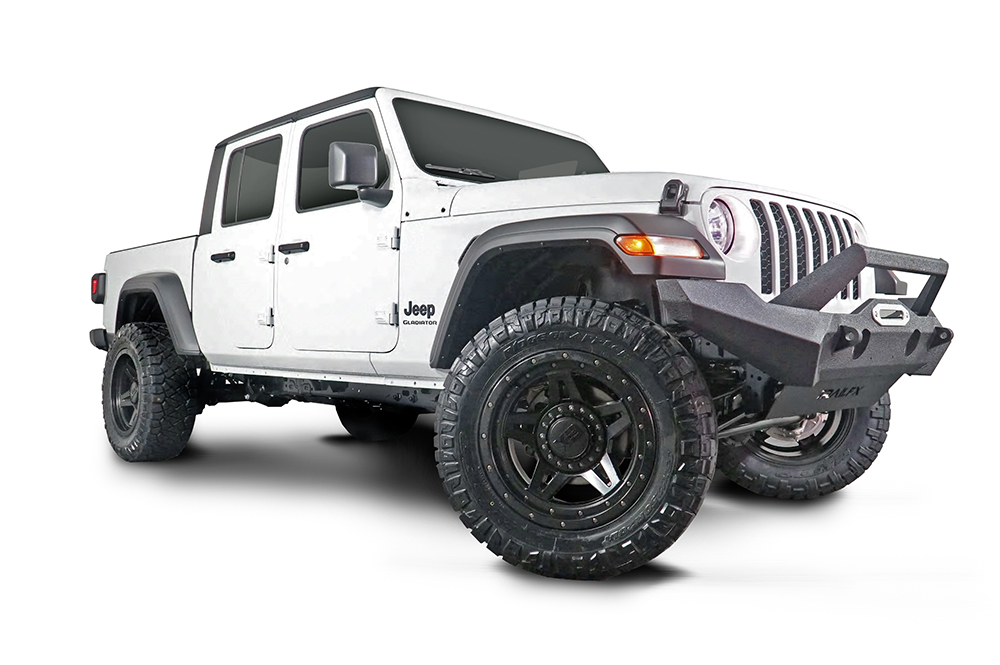 TrailFX JL07T Front Bumper with Grille Guard for Jeep Wrangler JL