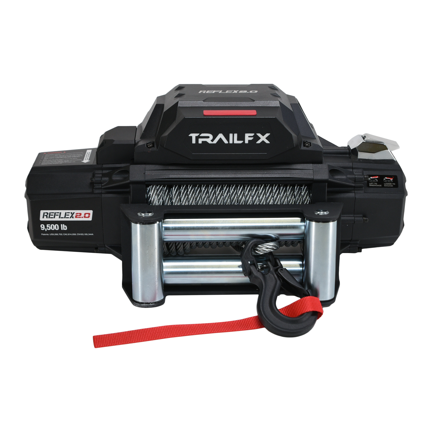 TrailFX WR295B Reflex 2.0 Electric Winch 9500 lb Wire Rope