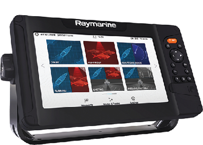 Raymarine E7053405 Element 9 HV Combo Fishfinder GPS with HV-100 Transducer