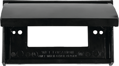 JR Race Car 0512215 Gfci Outlet Cover Black