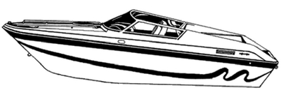Carver Covers 74325S11 CARVER SUN-DURA STYLED-TO-FIT BOAT COVER F/ 25.5'