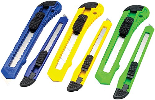 Performance Tool 1111 Snap-Off Knife Set, 6 Piece