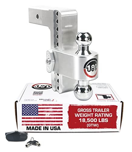 Weigh Safe CTB825 Adjustable Ball Mount 8" Drop 2.5" Receiver 18,500 GTW